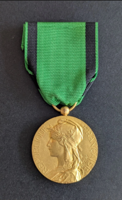 Médaille de la société nationale d&rsquo;encouragement au bien de la Charente