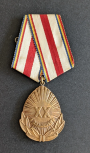 Médaille du 20ème anniversaire de la libération de la patrie