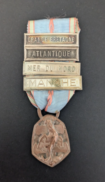 Médaille commémorative de la guerre 1939-1945 GRANDE BRETAGNE – ATLANTIQUE – MER DU NORD – MANCHE