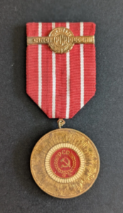 Médaille du 50ème anniversaire du parti communiste roumain