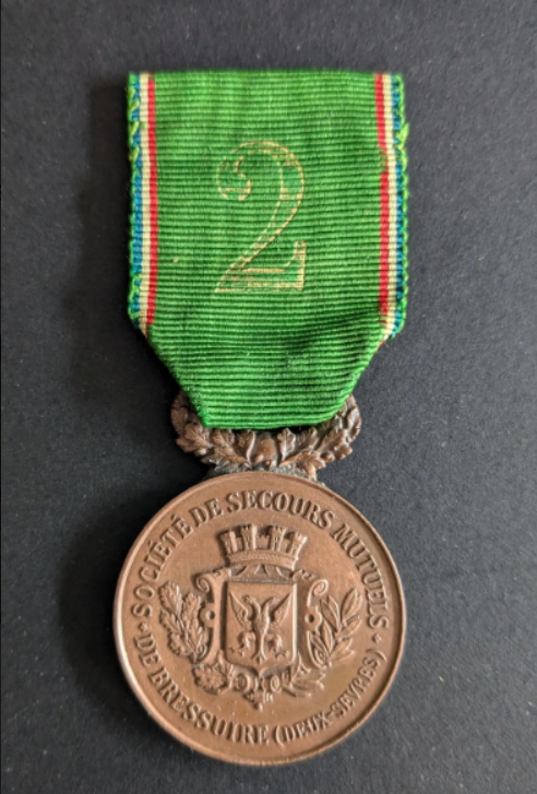 Médaille de la société de secours mutuels de Bressuire