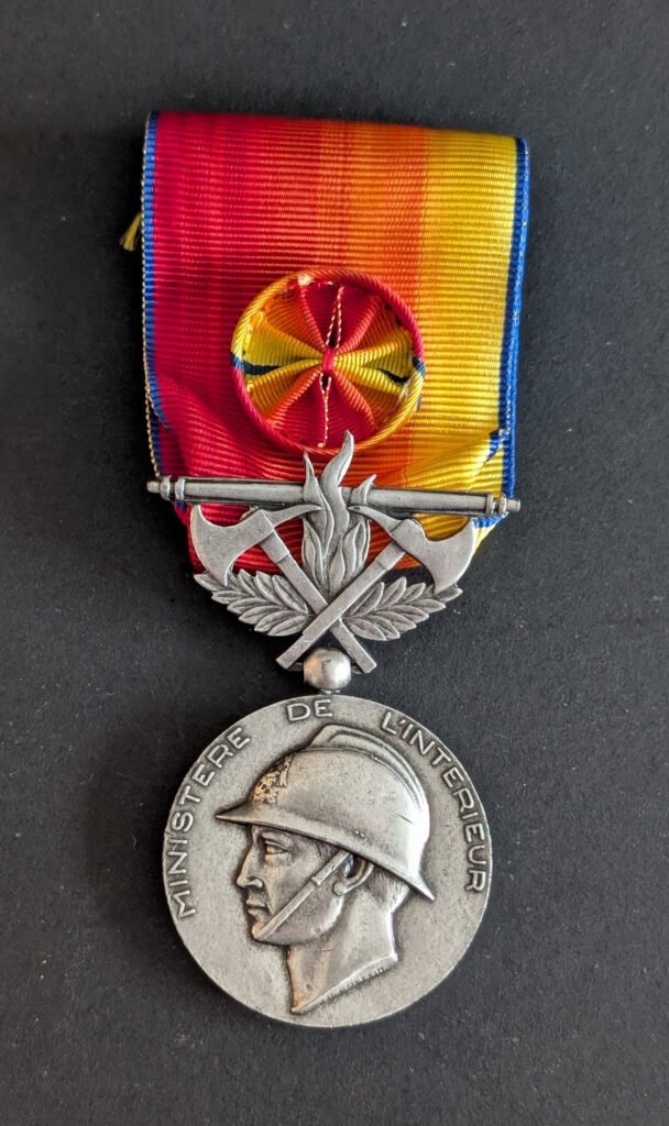Médaille d&rsquo;honneur des sapeurs pompiers pour services exceptionnels