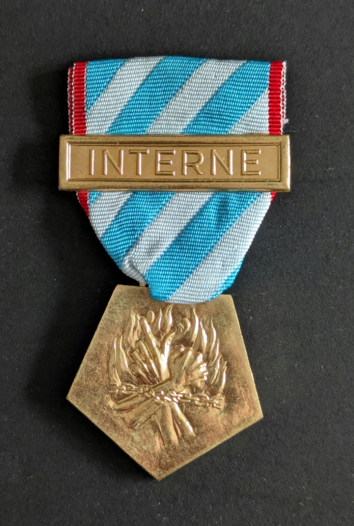 Médaille de la déportation et de l&rsquo;internement pour faits de résistance INTERNE