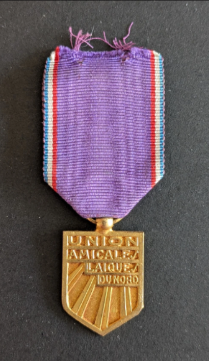 Médaille de l&rsquo;Union des amicales laïques du Nord (1)