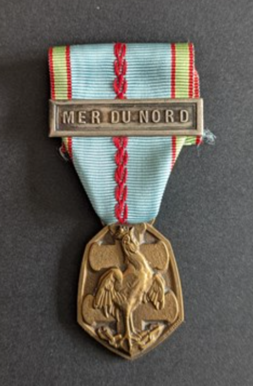 Médaille commémorative de la guerre 1939-1945 MER DU NORD