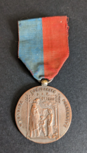 Médaille de la société générale de l&rsquo;orphelinat des sous-agents et ouvriers commissionnés des Postes, Télégraphes et Téléphones de France, des colonies et des pays de protectorats