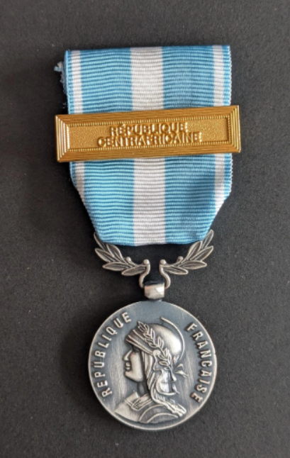 Médaille d&rsquo;Outre-mer REPUBLIQUE CENTRAFRICAINE