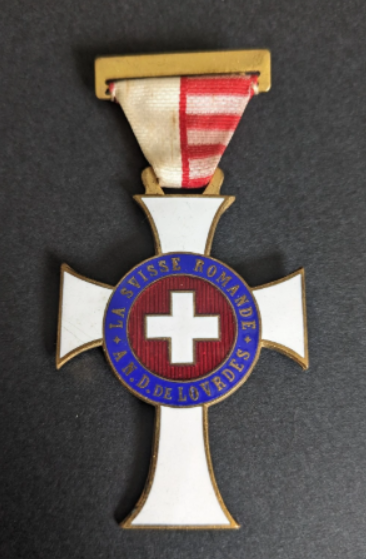 Médaille du pèlerinage à Lourdes de la Suisse Romande