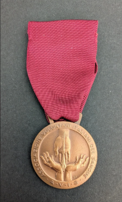 Médaille de l’Association italienne des volontaires du sang