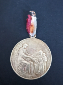 Médaillette de la journée française du Secours national 1915