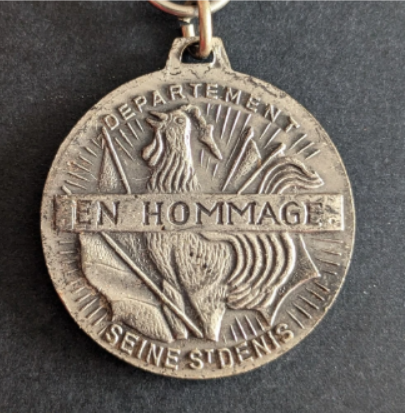 Médaille départementale du 50ème anniversaire de l&rsquo;armistice de la 1ère Guerre Mondiale SEINE-ST-DENIS
