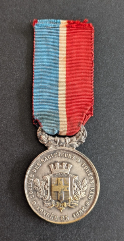 Médaille de la société des sauveteurs de Toulon