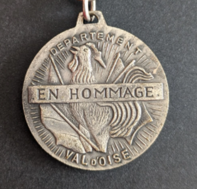 Médaille départementale du 50ème anniversaire de l&rsquo;armistice de la 1ère Guerre Mondiale VAL D&rsquo;OISE