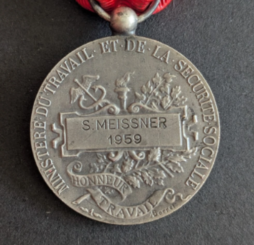 Médaille d&rsquo;honneur du travail (10/1)