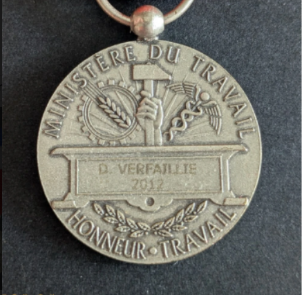 Médaille d&rsquo;honneur du travail (15/1)