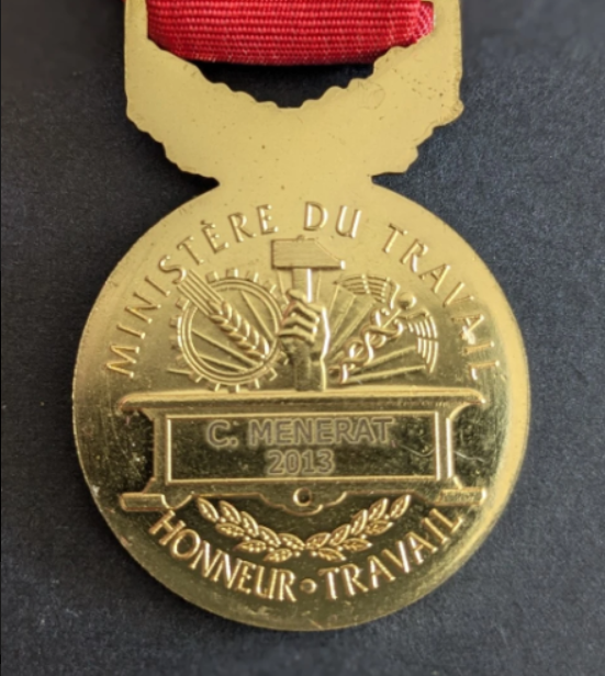 Médaille d&rsquo;honneur du travail (15/3)