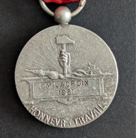 Médaille d&rsquo;honneur du travail (9/1)