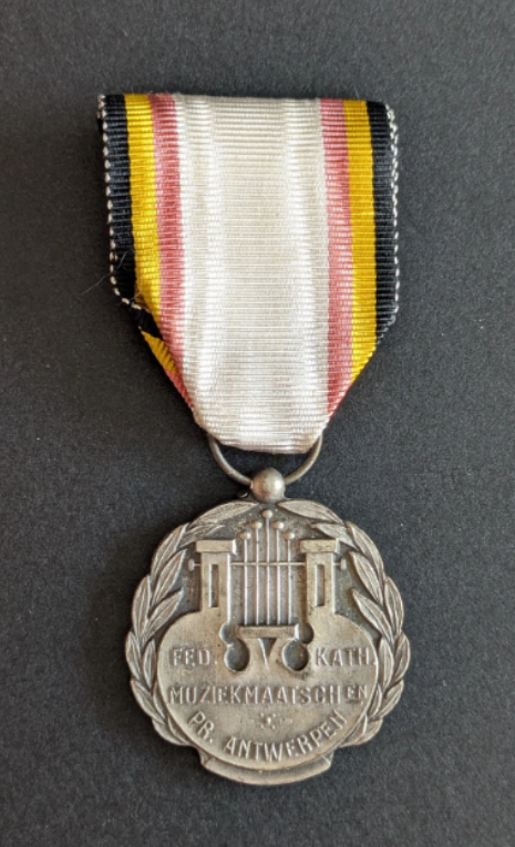Médaille de la fédération catholique des sociétés musicales d’Anvers