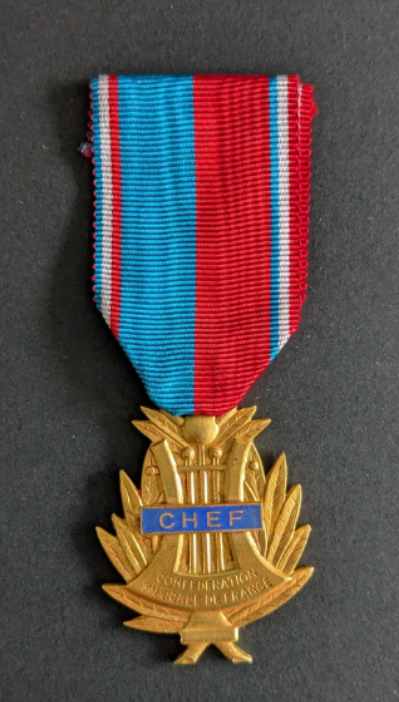 Médaille d&rsquo;honneur de la confédération musicale de France pour chef d&rsquo;orchestre (1/2)