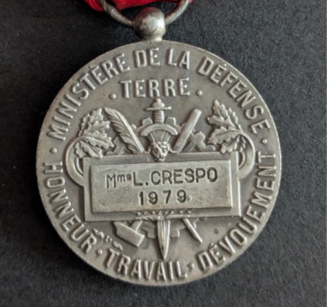 Médaille d&rsquo;honneur du personnel civil du ministère de la Défense TERRE (2)