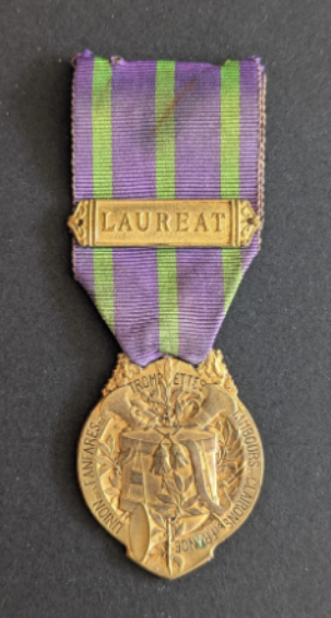 Médaille de l&rsquo;Union des fanfares de trompettes, trompes de chasse tambours et clairons de France
