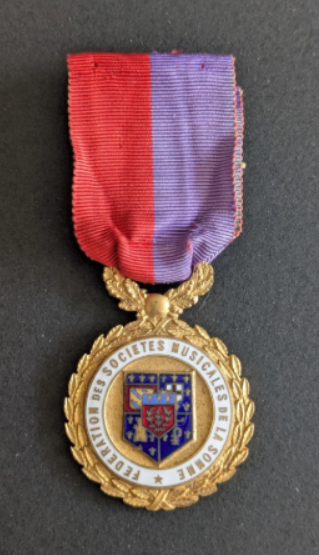 Médaille de la Fédération des sociétés musicales de la Somme