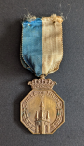 Médaille de reconnaissance de la ville de Thuin