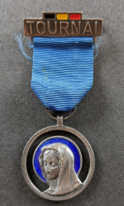 Médaille du pèlerinage du diocèse de Tournai à Lourdes